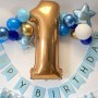 FETE EN KIT - ARTICLE DECORATION - 1ER ANNIVERSAIRE BLEU